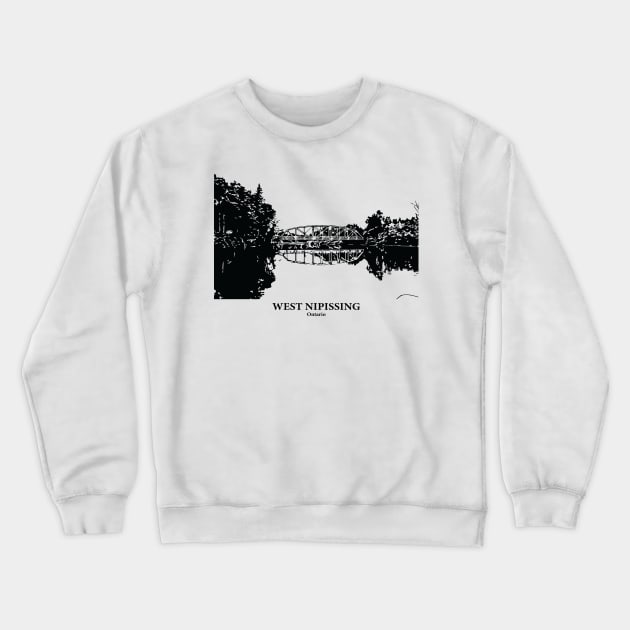 West Nipissing - Ontario Crewneck Sweatshirt by Lakeric